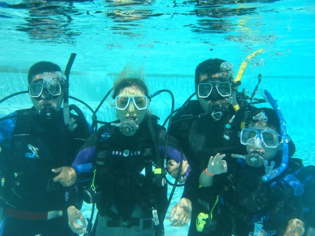 clase en piscina